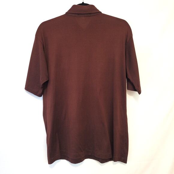 Vintage Pickering Harbour Town Golf Links Brown Polo Shirt Mens Large Embroidery - Picture 2 of 7